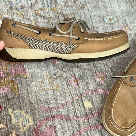Sperry top sider brown leather sz 8 - Picture 2 of 4